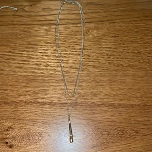 Silver Double Layer Necklace